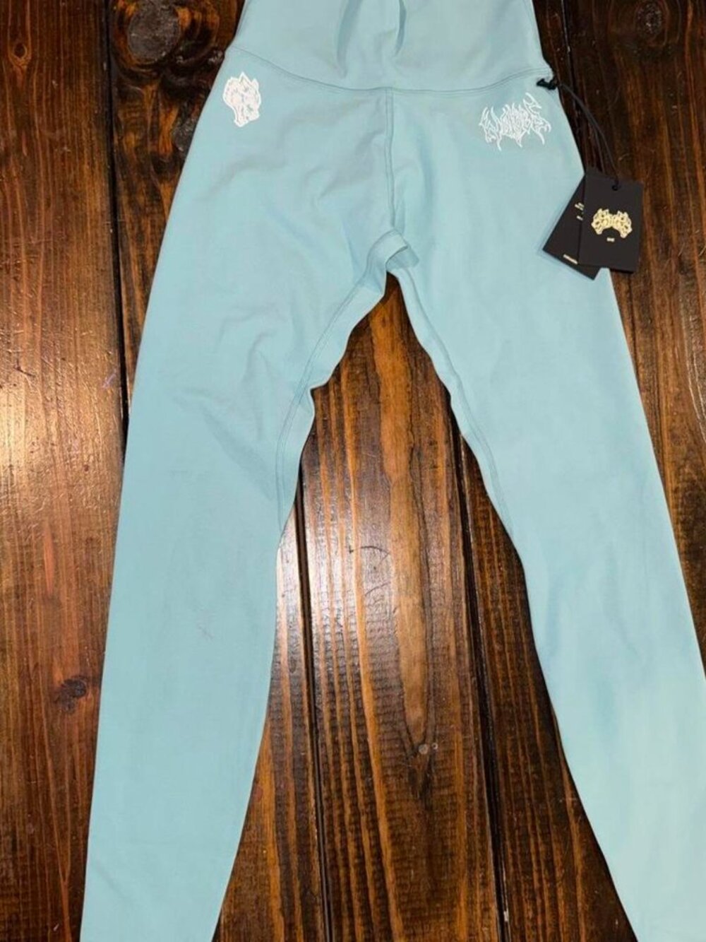 Darc Sport She Line Why Wait Full Length Light Blue Leggings